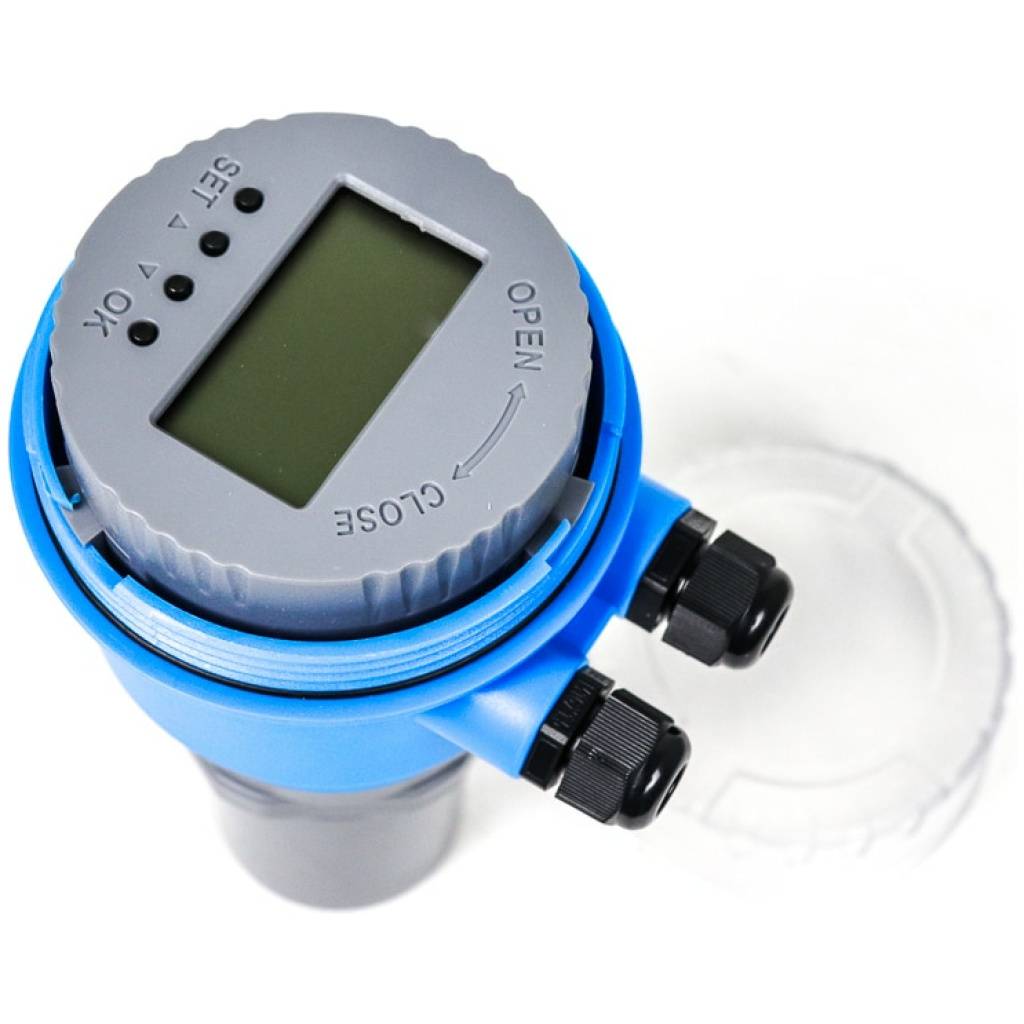 5m Range 4-20mA Ultrasonic Water Tank Level Meter Ultrasonic Level ...