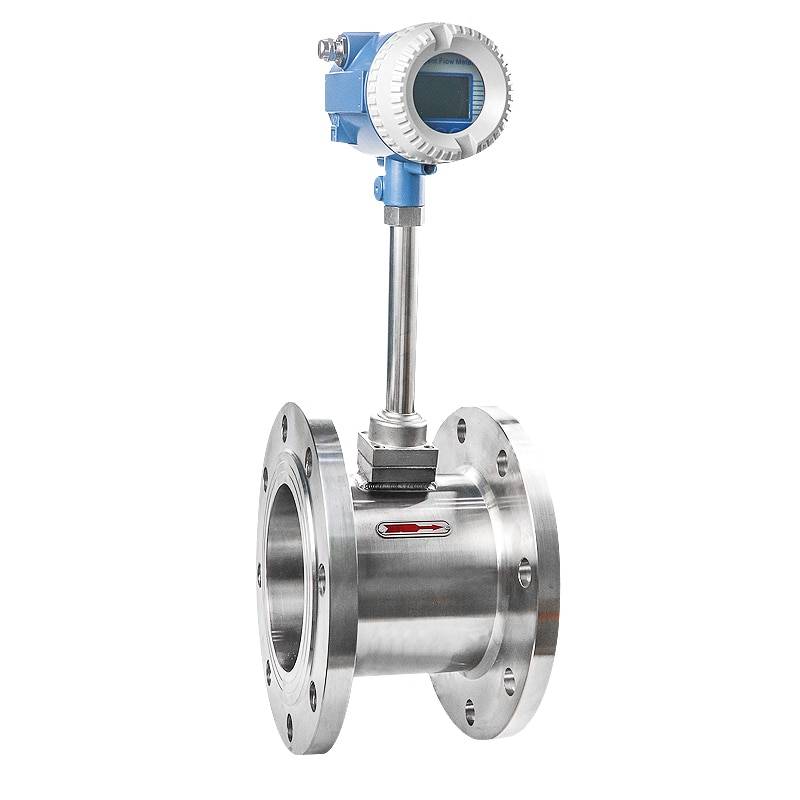 Industrial Vortex Distilled Water vortex insertion flow meter for 45cbm flow rate insertion type gas flowmeter transmitter