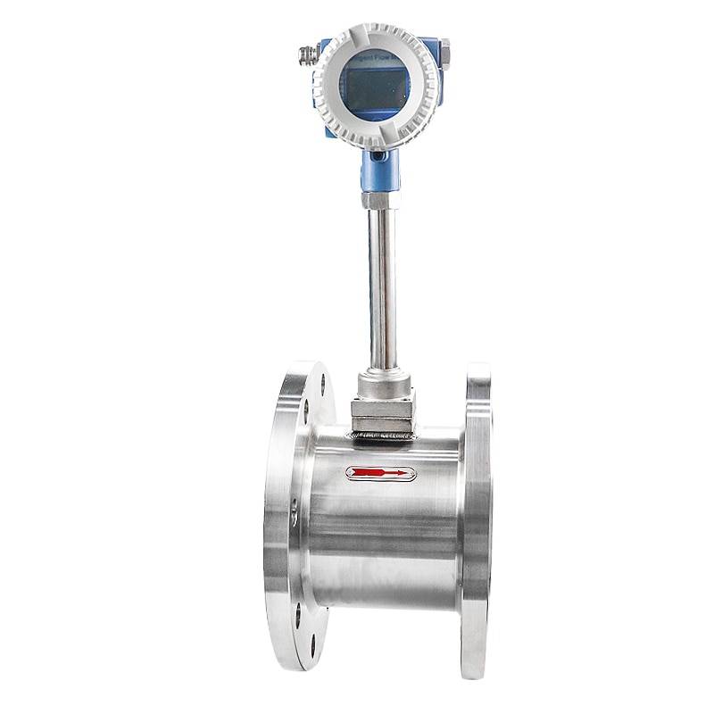 Industrial Vortex Distilled Water vortex insertion flow meter for 45cbm flow rate insertion type gas flowmeter transmitter